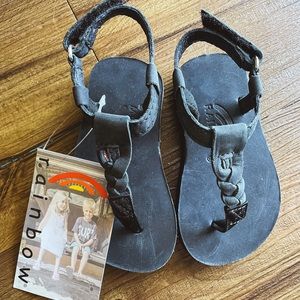 Kids Rainbow T-Street leather sandals